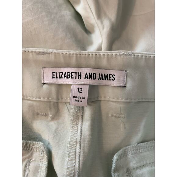 Elizabeth and James Size 12 Pale Mint Green Cotton Blend Dress Pants - Picture 7 of 8